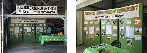 Our Cass County Fair booth for 2016.