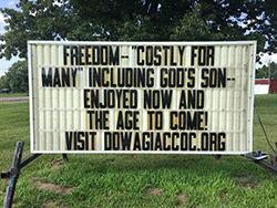Freedom: Costly for many including God's Son: Enjoyed now and the age to come!