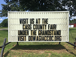 Visit us at the Cass County Fair under the grandstand!