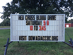 Red Cross blood drive; Saturday, 9/8, 10 to 3:45