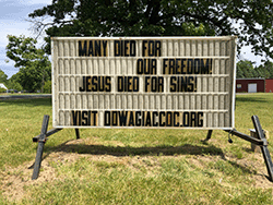 Many diedfor our Freedom! Jesus died for our sins!