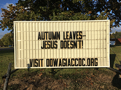 Autumn leaves--Jesus doesn't!