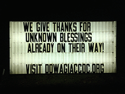 We give thanks for unknown blessings already on their way!
