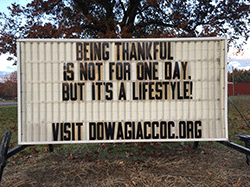 Being thankful is not for one day, but it's a lifestyle!
