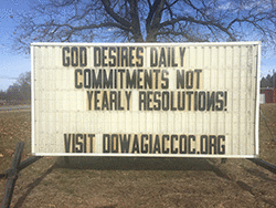 God desires daily commitments not yearly resolutions!