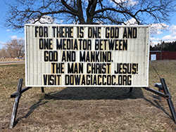 For there is one God and one mediator between God and mankind, the man Christ Jesus!