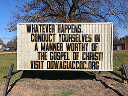 Whatever happens, conduct yourselves in a manner worthy of the gospel of Christ!