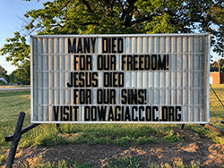 Many died for our freedom! Jesus died for our sins!